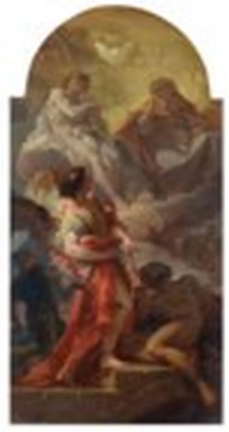 La Santissima Trinità con un arcangelo che libera gli schiavi